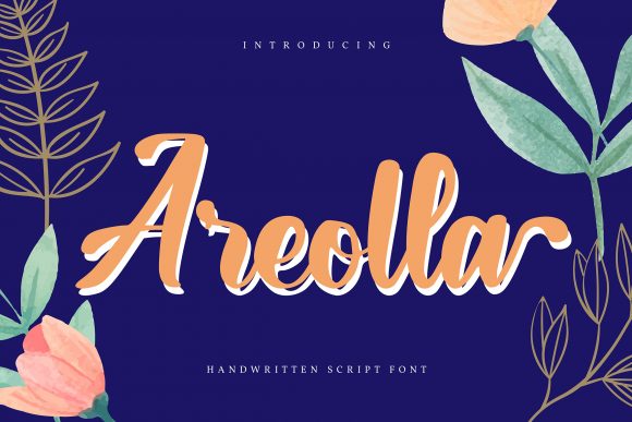 Areolla: A Versatile Handwritten Font for Crafters
