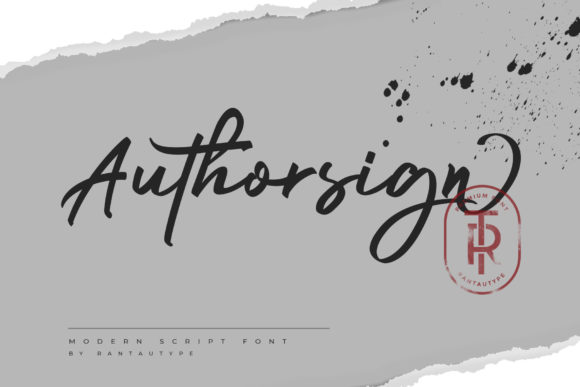 Authorsign: A Stylish Script Font for Editorial Elegance