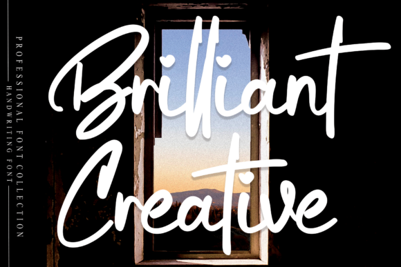 Brilliant Creative: A Luxurious Handwritten Font for Designers