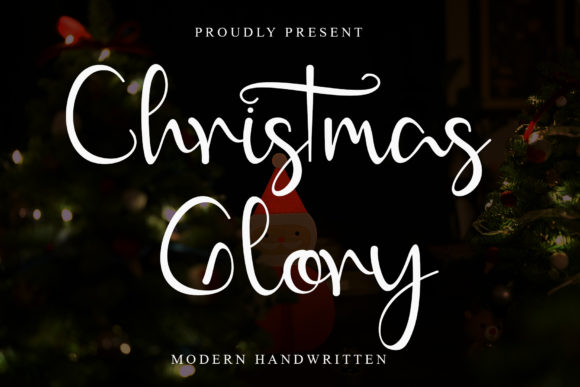 Christmas Glory: A Modern Calligraphy Font for Business