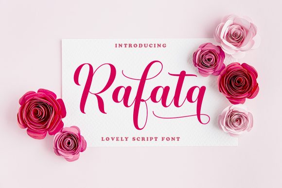 Discover Rafata: A Charming Script Font for Makers