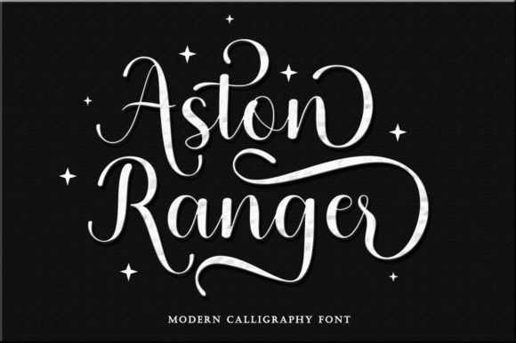 Discover the Elegance of Aston Ranger: A Handwritten Font for Makers