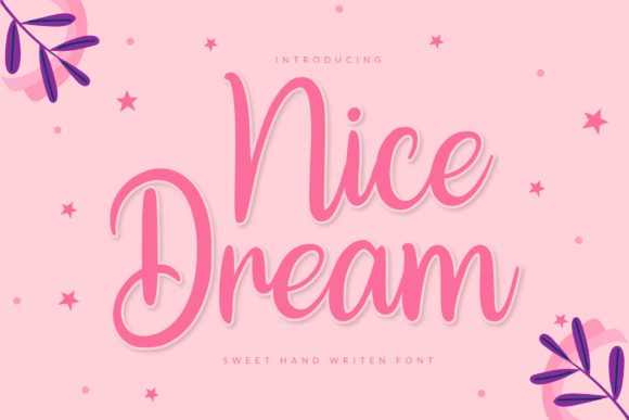 Elevate Your Brand with Nice Dream: A Charming Handwritten Font