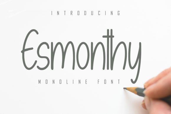 Enhance Your Brand with Esmonthy: A Stylish Handwritten Font