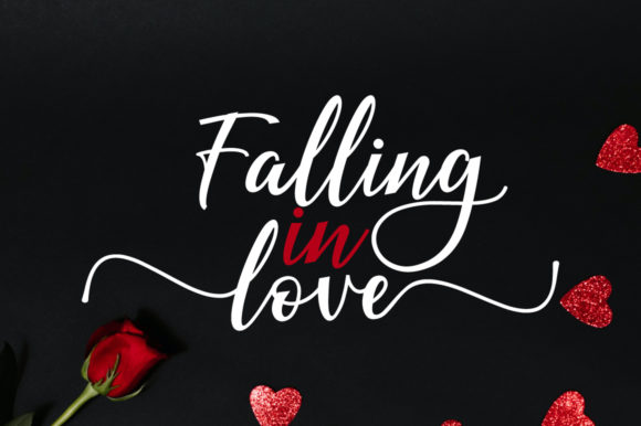 Enhance Your Brand with the Elegant Falling in Love Font
