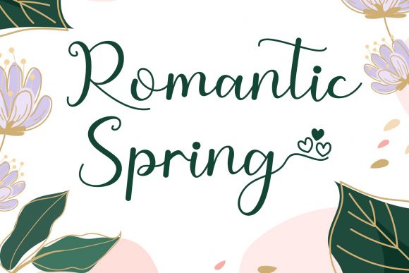 Enhance Your Web Design with Romantic Spring Font