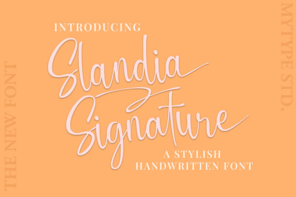 Enhance Your Web Design with Slandia Signature Font