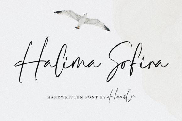 Halima Sofira: A Stylish and Refined Handwritten Font
