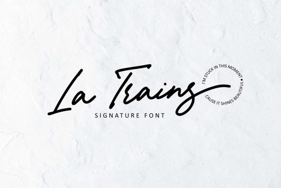 La Trains: A Handwritten Font for Creative Makers