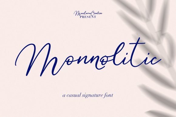 Monnolitic: A Handwritten Font for Refined Editorial Design