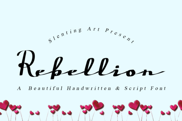 Rebellion: A Handwritten Font for Editorial Elegance