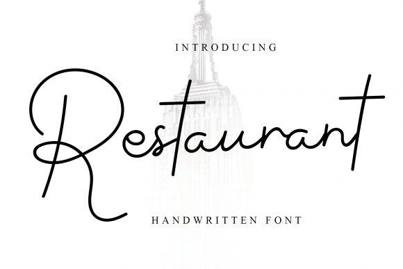 Restaurant: A Handwritten Font for Engaging Campaigns