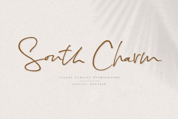 South Charm: A Stylish Script Font for Web Design