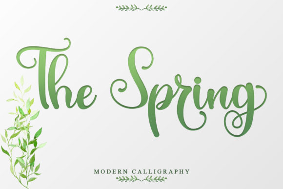 The Spring: A Romantic and Sweet Handwritten Font for Web Design