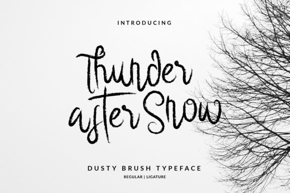 Thunder After Snow: A Playful Font for Engaging Campaigns