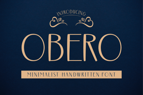 Transform Your Brand with Obero: A Stylish Handwritten Font