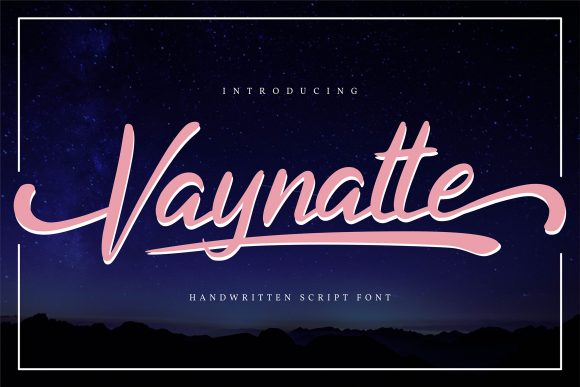 Vaynatte: A Script Font with Elegance and Edge