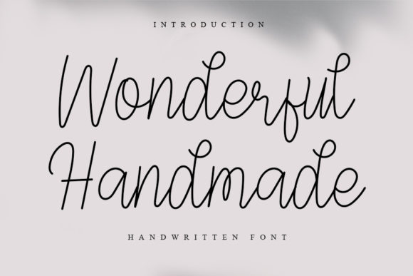 Wonderful Handmade: A Versatile Script Font for Creative Campaigns