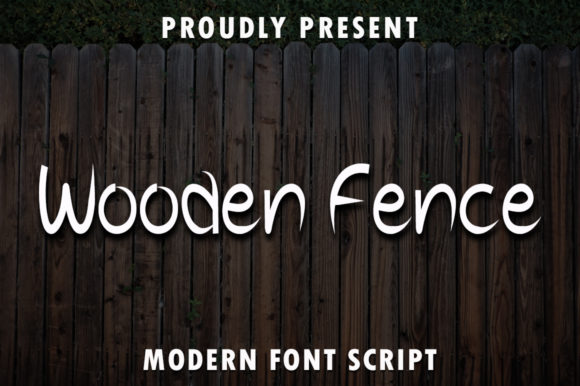 Wooden Fence: A Charming Handwritten Font for Crafters